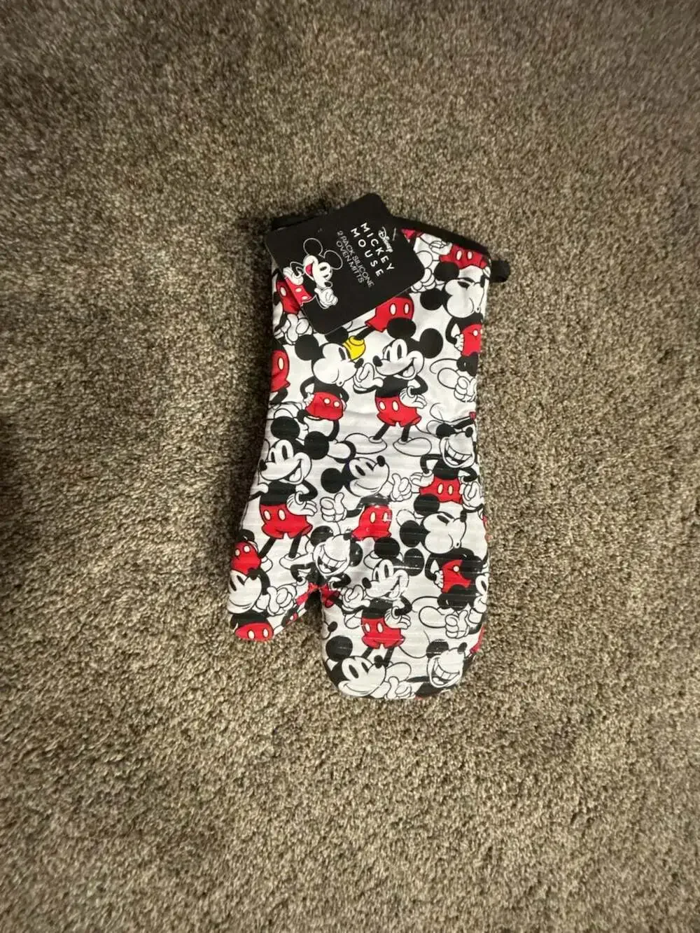 Disney Oven Mitts Heat Resistant – Set of 2 Cotton Kitchen Mitts with Silicone